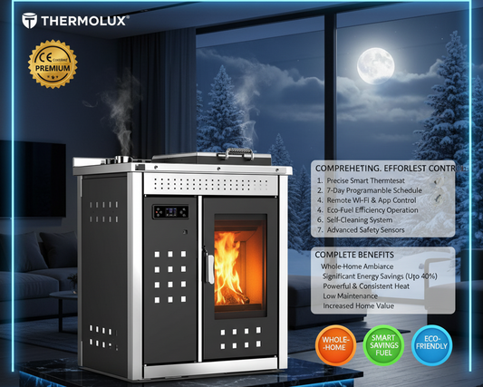Stufa Caldaia a Pellet Thermolux GT2001A 19,2kW Premium - Controllo Remoto WiFi e Gestione Intelligente Made in Italy