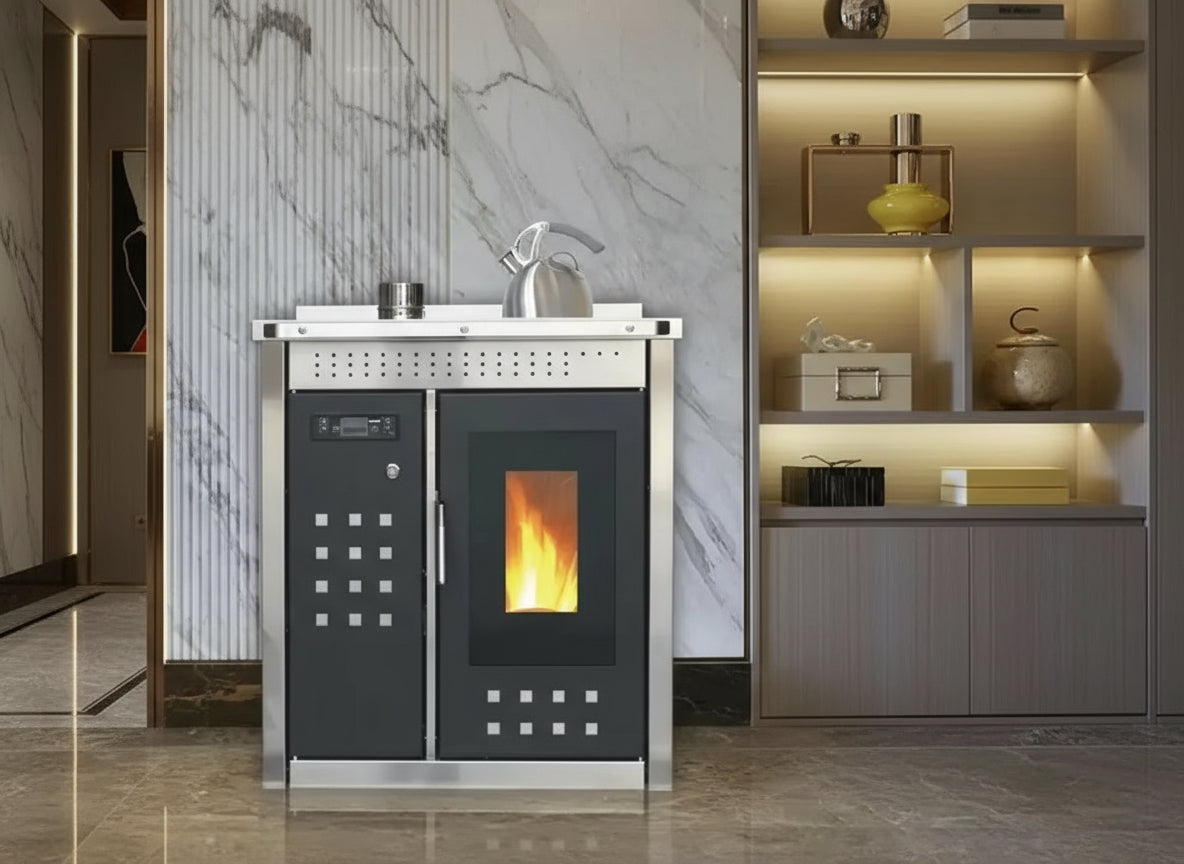 Stufa Caldaia a Pellet Thermolux GT2001A 19,2kW Premium - Controllo Remoto WiFi e Gestione Intelligente Made in Italy