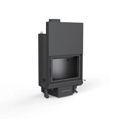 Inserto Camino a Legna Thermolux TZAKI40 40kW Premium - Finestra Panoramica 120L Certificato CE Made in Italy