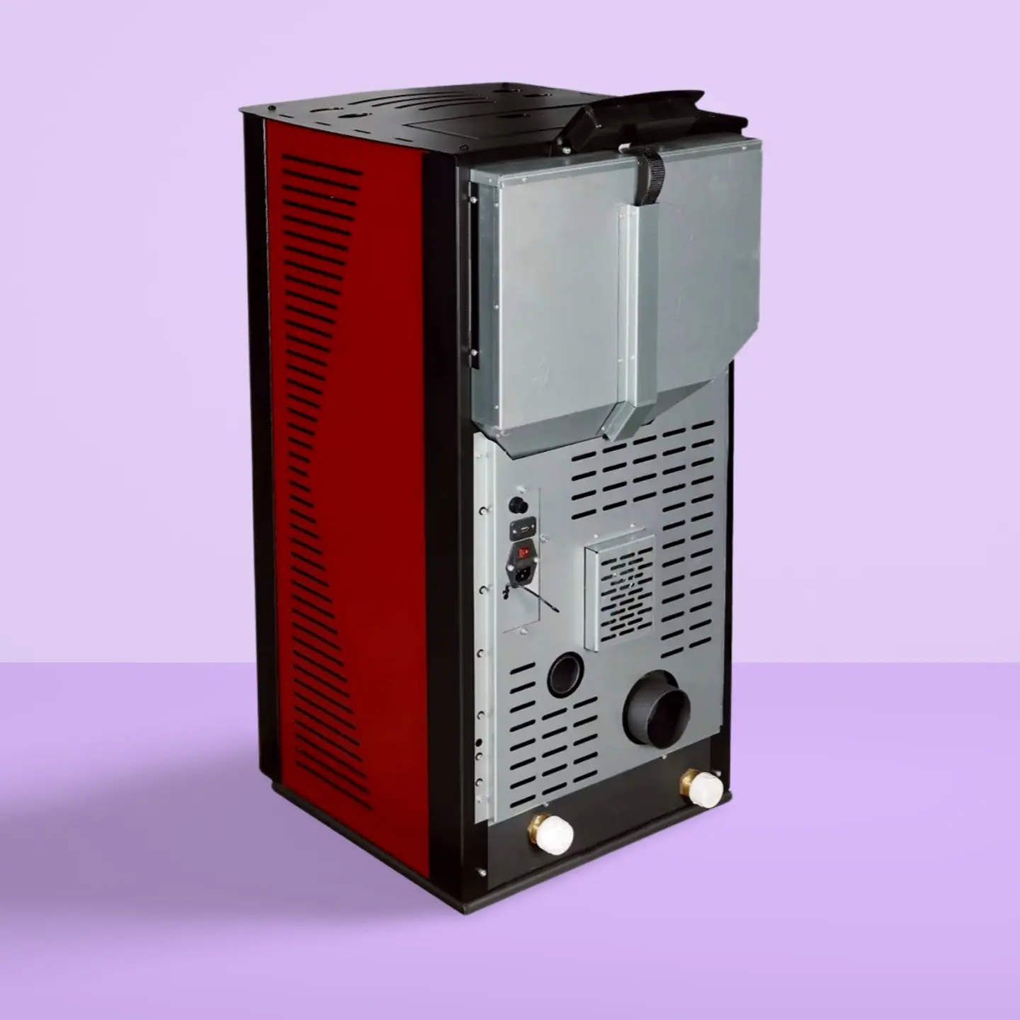 Stufa a Pellet Thermolux Smart WiFi 12kW Rosso - Programmazione 7 Giorni Certificato CE Made in Italy