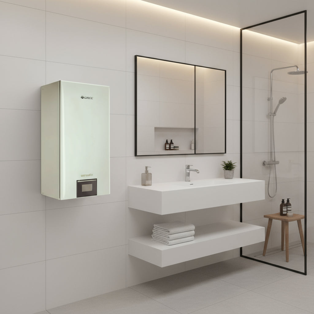 Pompa di Calore Aria-Acqua GREE Versati III Premium - 6-16 kW Inverter DC Certificato CE Made in Italy