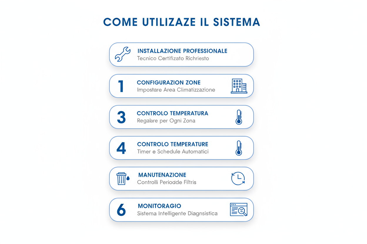 Sistema Climatizzazione Commerciale GREE GMV6 Premium - Multi-Zone Modulare Certificato CE Made in Italy