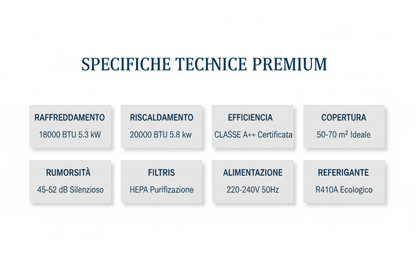 Condizionatore a Colonna GREE Premium 18000 BTU - Raffreddamento Riscaldamento Classe A++ Certificato CE Made in Italy