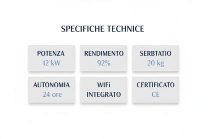 Stufa a Pellet Thermolux KM1203E WiFi Luxury - Design Elegante Bianco Ecologico Made in Italy