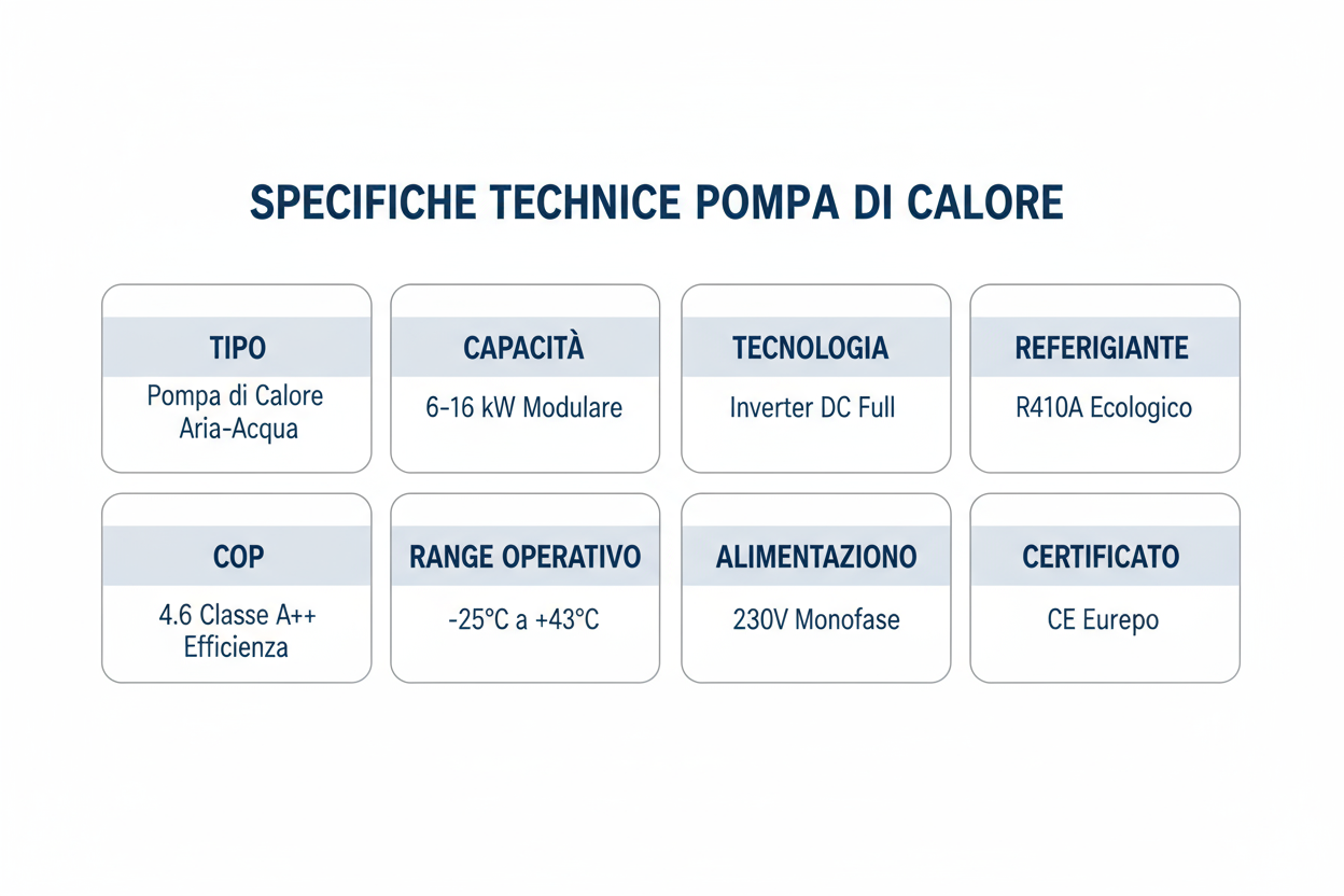 Pompa di Calore Aria-Acqua GREE Versati III Premium - 6-16 kW Inverter DC Certificato CE Made in Italy