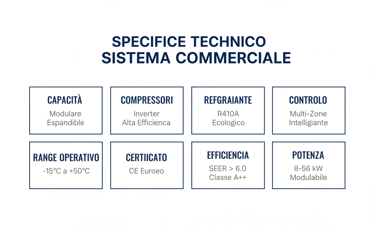 Sistema Climatizzazione Commerciale GREE GMV6 Premium - Multi-Zone Modulare Certificato CE Made in Italy