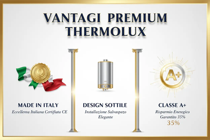 Caldaia Elettrica Thermolux Luxury 8kW Sottile - Design Premium Pavimento Radiante Made in Italy