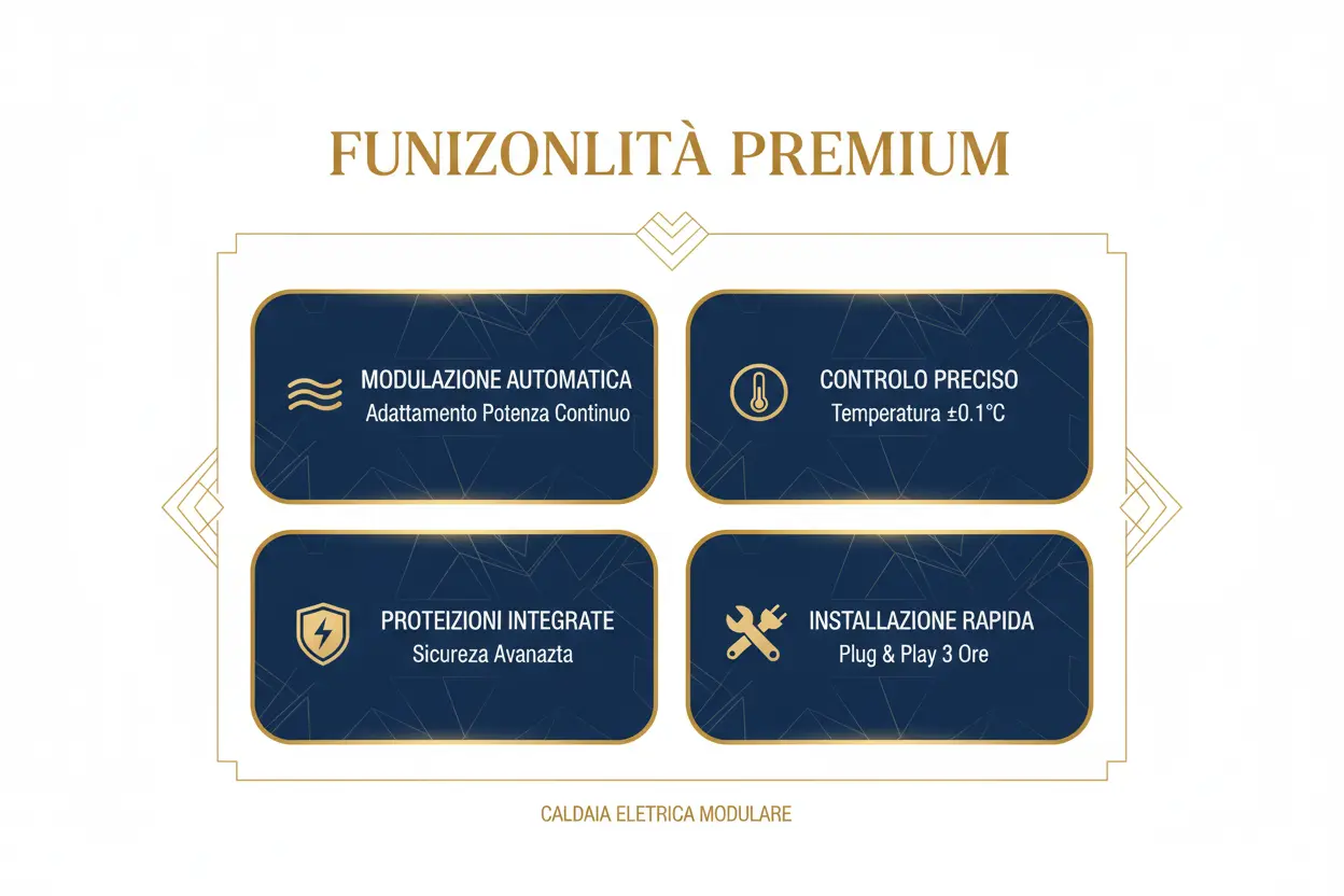 Caldaia Elettrica Thermolux Premium 4.5-12kW Modulabile - Sistema Versatile Certificato CE Made in Italy