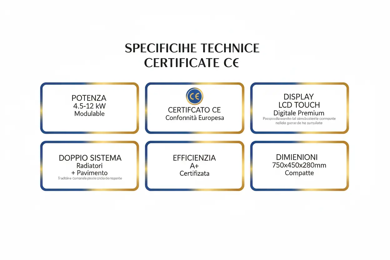 Caldaia Elettrica Thermolux Premium 4.5-12kW Modulabile - Sistema Versatile Certificato CE Made in Italy